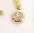 Rhinestone Circle Charm