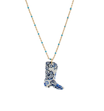 Western Boot Necklace