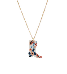 Western Boot Necklace