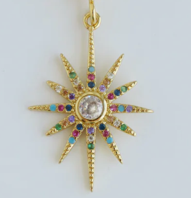 Colorful Starburst Charm