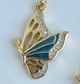 Sideways Butterfly Charm