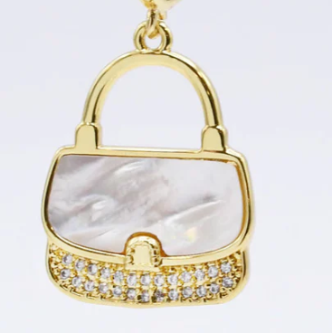 Pearl Purse Charm