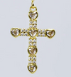 Crystal Cross of Hearts