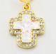 Opal Cross Charm