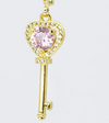 Heart Key Charm