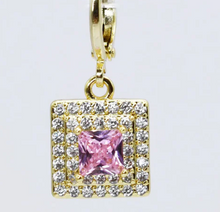 Pink Square Charm