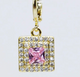 Pink Square Charm