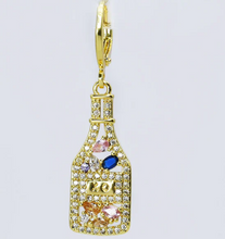 Cheers Wine Bottle Charm