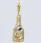 Cheers Wine Bottle Charm