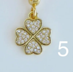 Heart Clover Charm