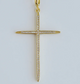 Large Thin Cross Charm