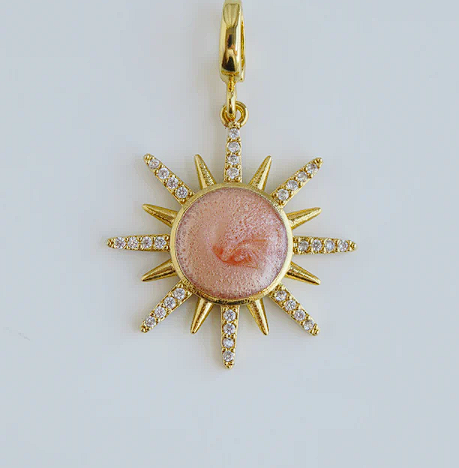 Enamel Sun Charm