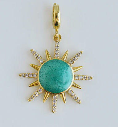 Enamel Sun Charm