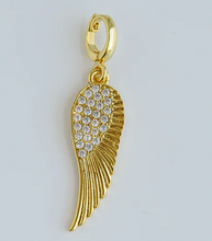 White Angel Wing Charm
