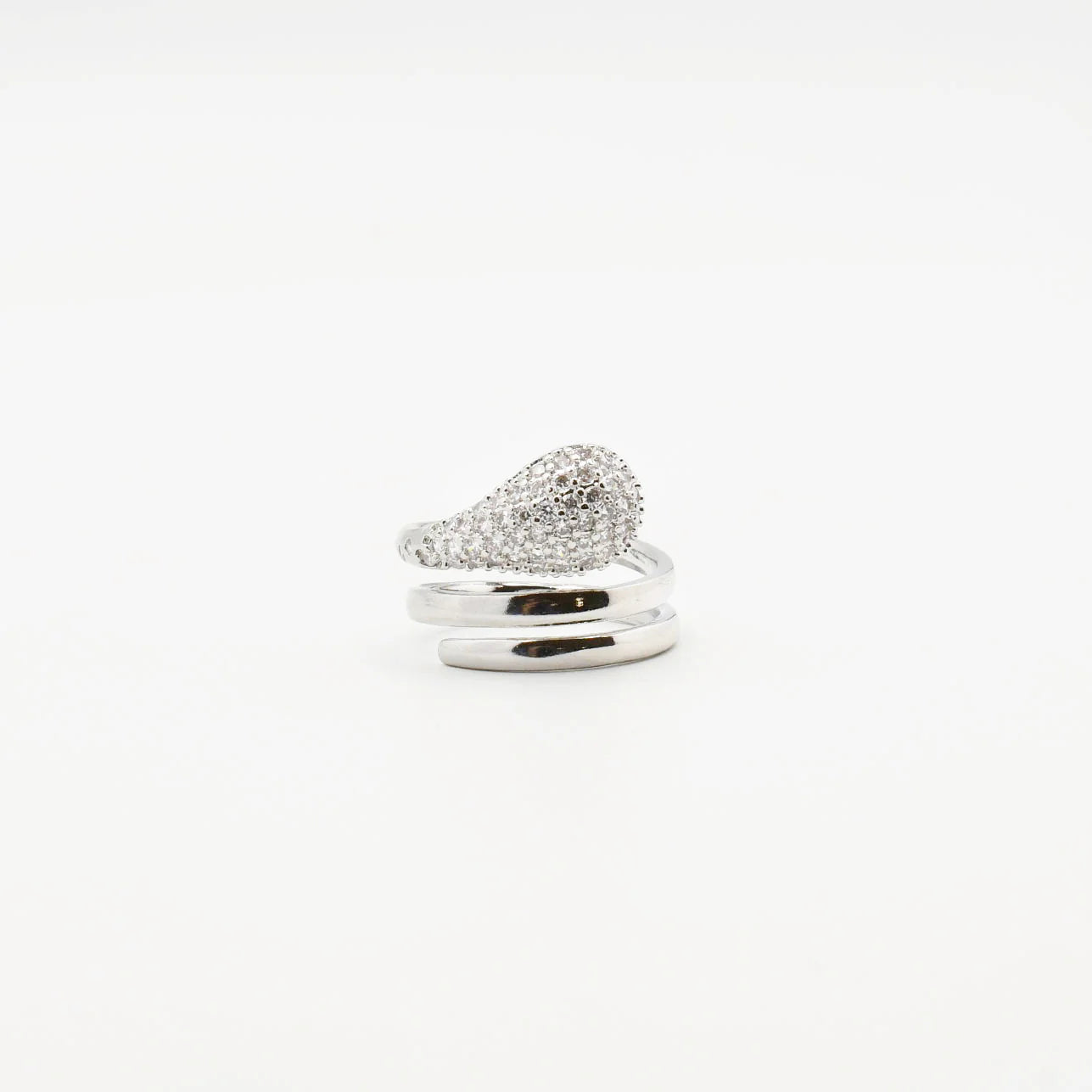 Twisted Teardrop Ring
