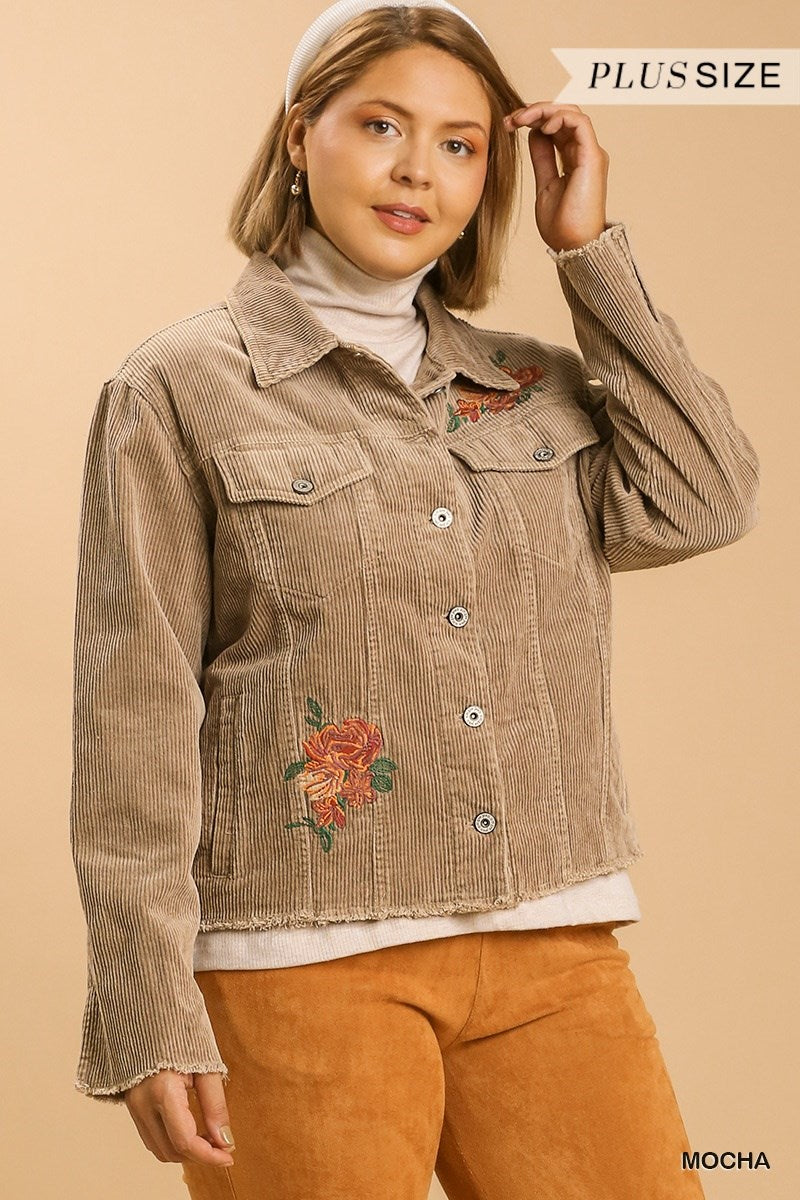 Desert Rose Corduroy Jacket in Mocha