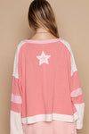 Perfect Star Patch Top in Blush (REG)