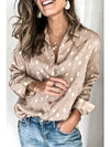 The Golden Lit Polka Dot Top