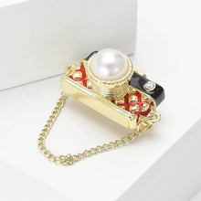 Camera Chain Brooch