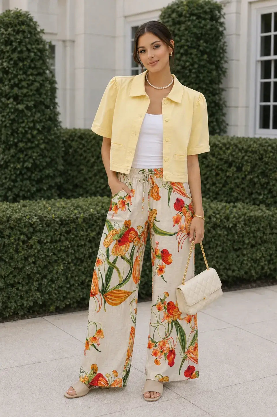 Hawaiian Vacation Floral Pants (REG)
