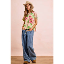 Blush Floral Sweater Top (REG)