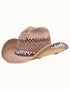 Bejeweled Raffia Cowboy Hat