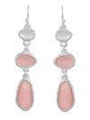 Seaglass Link Dangle Earrings
