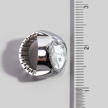 Stainless Steel Heart Ring Watch