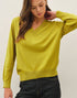 Astrid V-Neck Sweater in Mustard (REG)