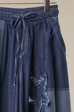 Frayed Star Patchwork Wide Pants (REG)