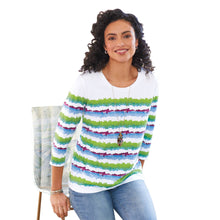 Watercolor Striped Top (REG/PLUS)