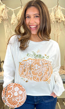 Lace Pumpkin Raw Edge Top (REG)