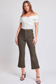 Hyperstretch Cropped Kick Flare Pants in Olive (REG)