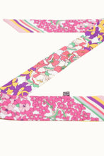 Pink Floral Twilly Scarf