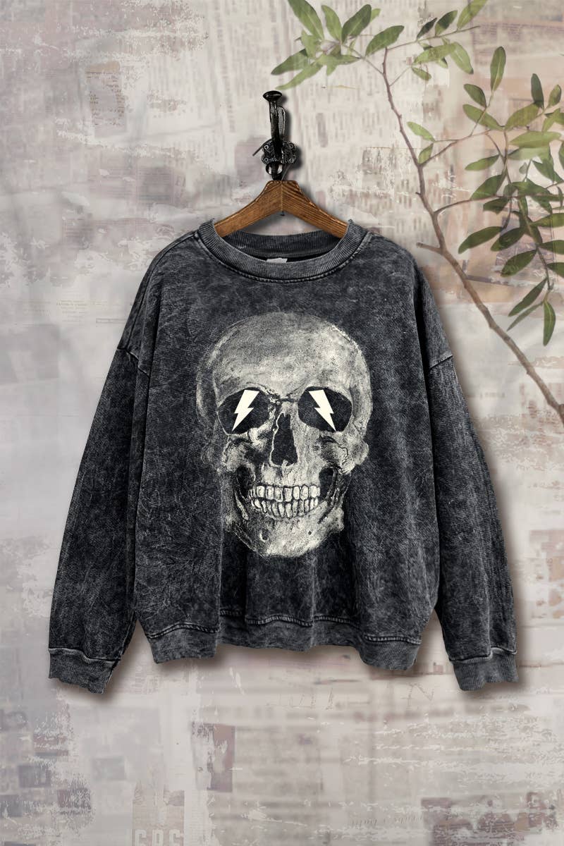 Flash Eyes Skull Sweatshirt (REG)