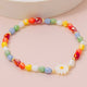 Rainbow Beaded Daisy Bracelet