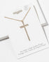 Tall Crystal Cross Necklace