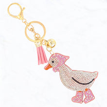 Pretty in Pink Ducky Sparkle Keychain