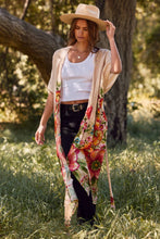 Floral Border Kimono Duster (REG)