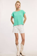 Soft Lightweight Linen Top in Turquoise (REG)
