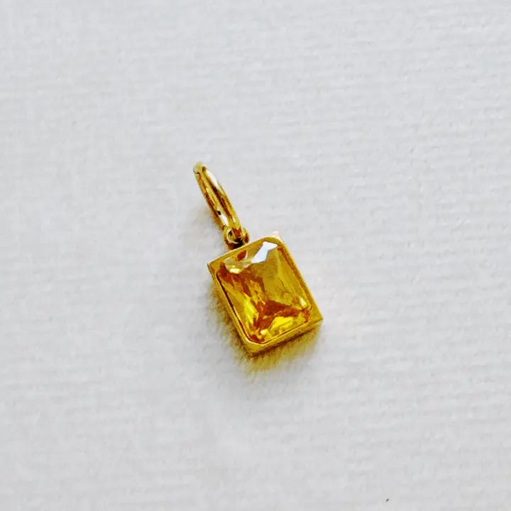 18k gold plated Birthstone Charms