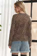 Long Sleeve Leopard Top in Khaki (REG)