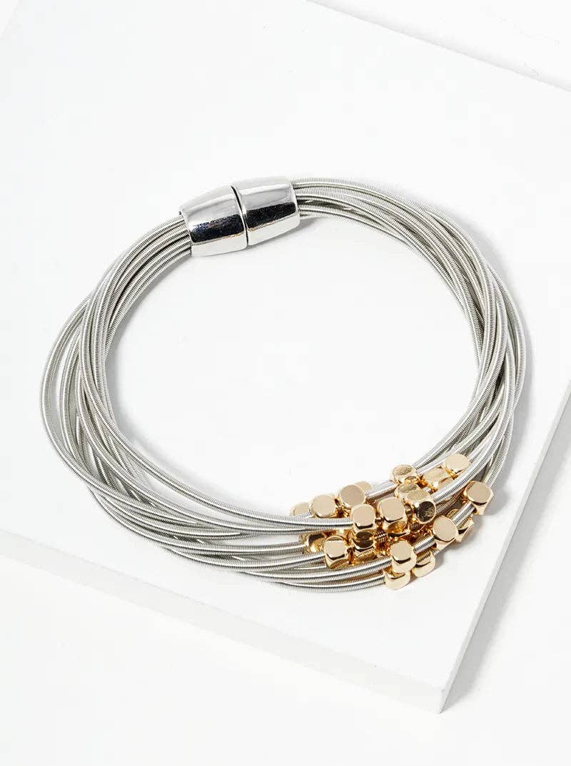 Metallic Multi-Layer Magnetic Bracelet