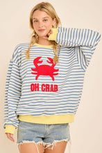 Striped Oh Crab Sweatshirt (REG)