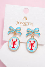 Enamel Bow Charm Earrings