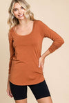 Essential Scoop Top in Mocha Bisque (REG/PLUS)