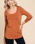 Essential Scoop Top in Mocha Bisque (REG/PLUS)