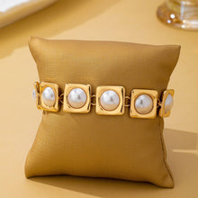 Pearl Square Statement Bracelet