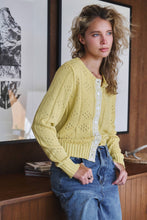 Kiwi Pointelle Cardigan w/ Lace (REG