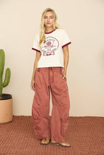 Laguna Beach Ringer Tee in Red (REG)